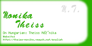monika theiss business card